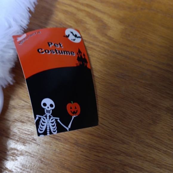 Rainbow Unicorn Hooded White Plush  Pet Dog Costume Medium - Picture 3 of 8